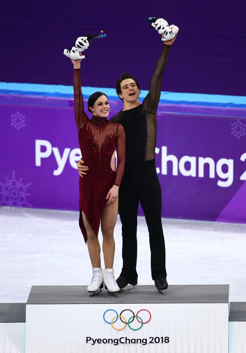 Tessa Virtue and Scott Moir of Canada win Gold in the Figure Skating Ice Dance Free Program at the Gangneung Ice Arena during the PyeongChang 2018 Olympic Winter Games in PyeongChang, South Korea on February 20, 2018. (Photo by Vaughn Ridley/COC)