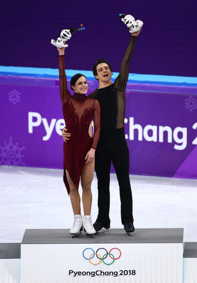 VR_20180220_TEAMCANADA_CB6P2552 Tessa Virtue and Scott Moir of Canada win Gold in the Figure Skating Ice Dance Free Program at the Gangneung Ice Arena during the PyeongChang 2018 Olympic Winter Games in PyeongChang, South Korea on February 20, 2018. (Photo by Vaughn Ridley/COC)