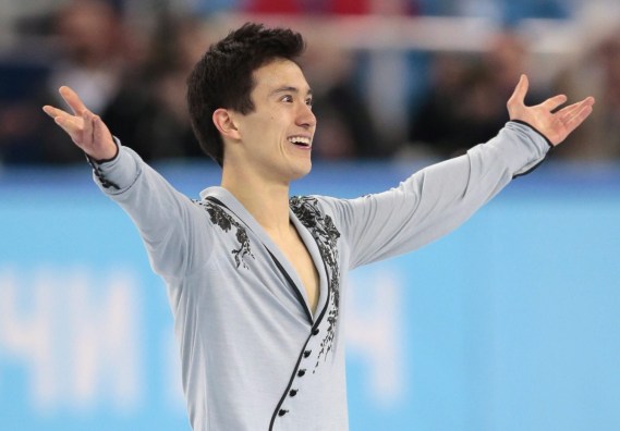Patrick Chan after a performance