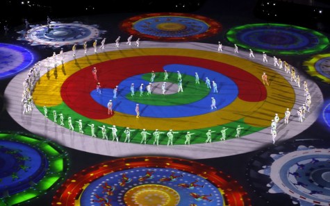 Pyeongchang Olympics Closing Ceremony Performers dance during the closing ceremony of the 2018 Winter Olympics in Pyeongchang, South Korea, Sunday, Feb. 25, 2018. (AP Photo/Charlie Riedel)