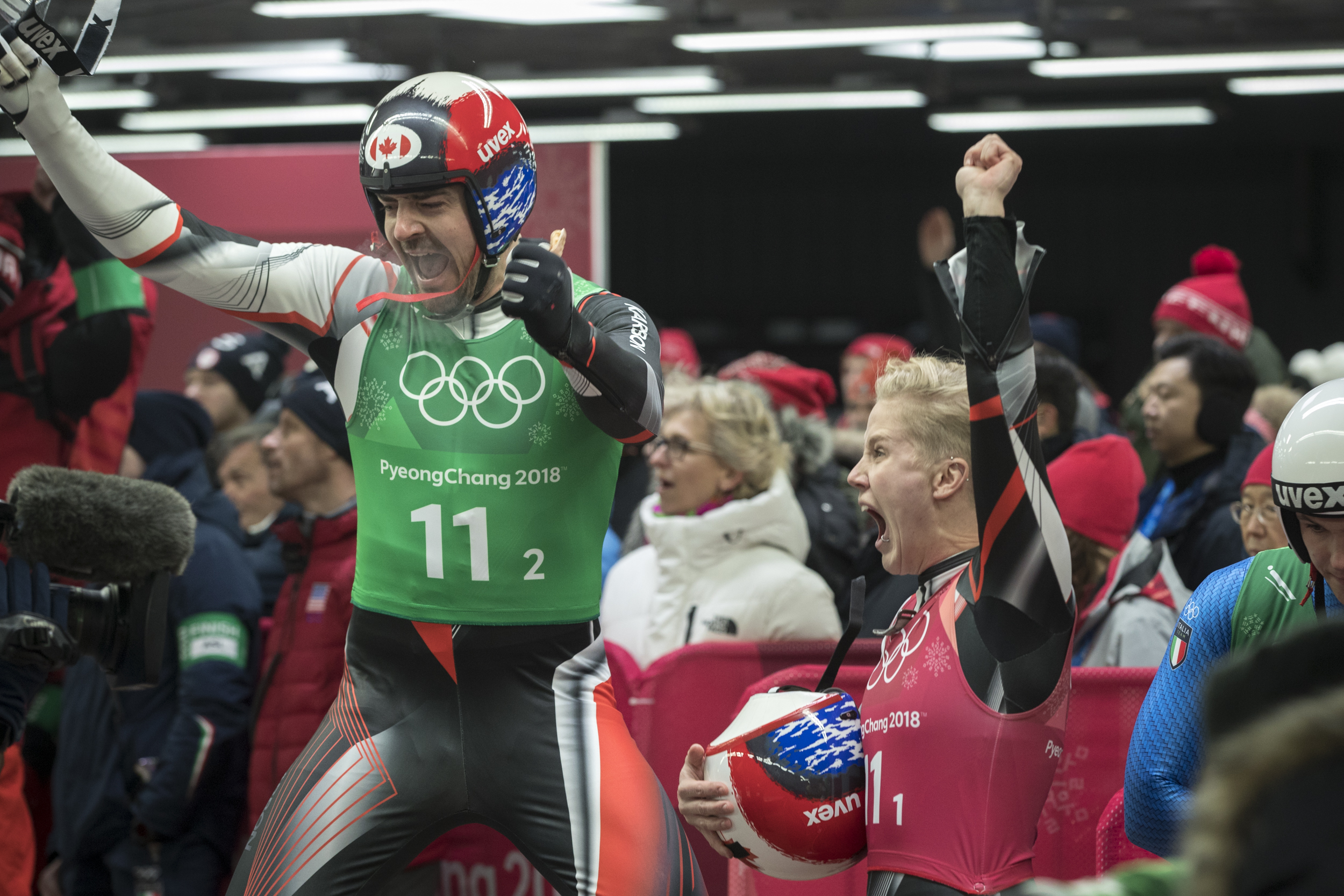 Canada Luge Team Relay PyeongChang 2018