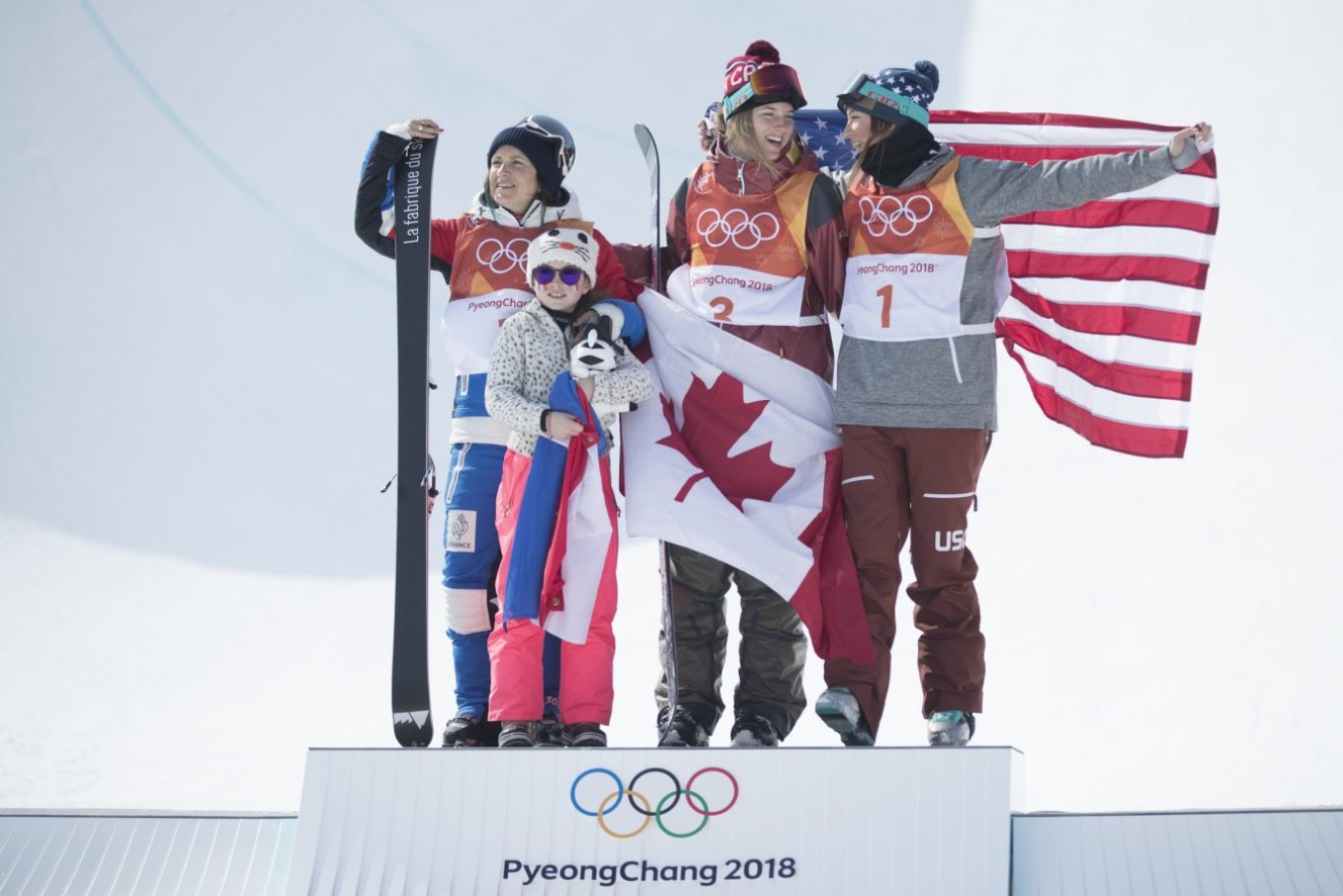 Cassie Sharpe wins gold in the Ladies Freestyle Skiing Halfpipe event at the Phoenix Snow Park during the PyeongChang 2018 Olympic Winter Games in Bokwand, South Korea, Tuesday, February 20, 2018. THE CANADIAN PRESS/HO - COC – David Jackson