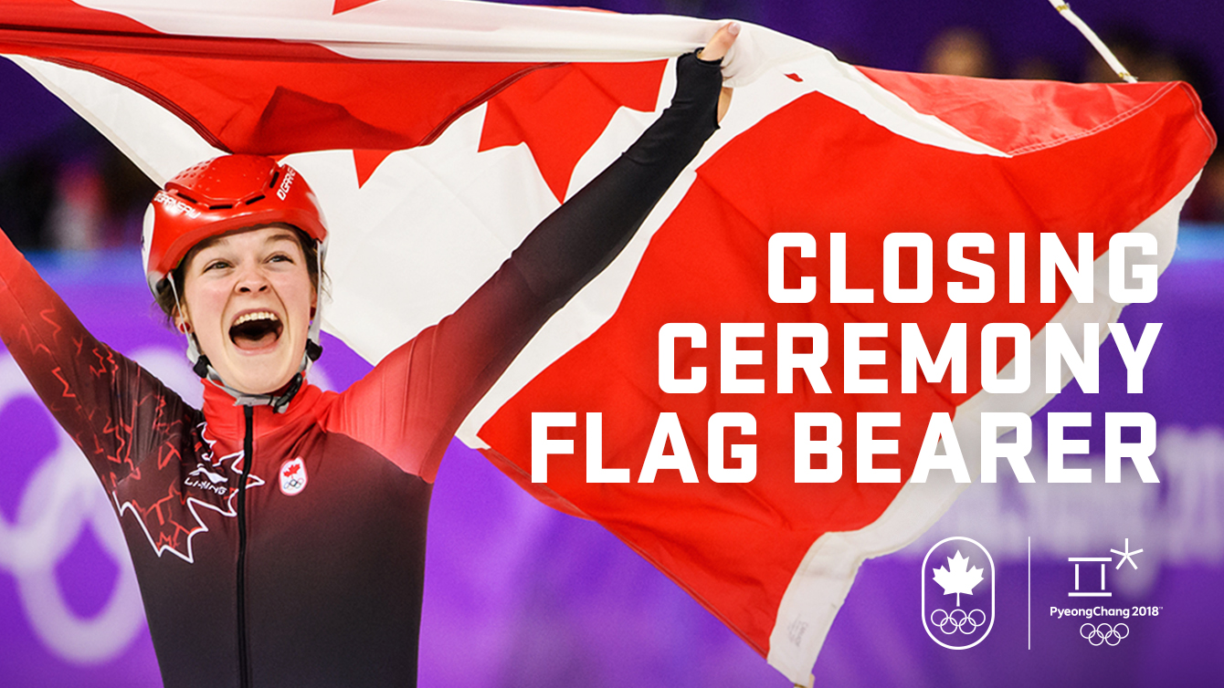 Closing Ceremony flag bearer honours bestowed on Boutin Team Canada