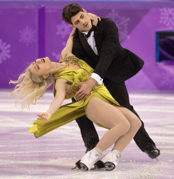Canada's Paul Poirer and Piper Gilles perform their ice dance free dance program at the PyeongChang 2018 Olympic Winter Games in Korea, Tuesday, February 20, 2018. THE CANADIAN PRESS/HO - COC – Jason Ransom
