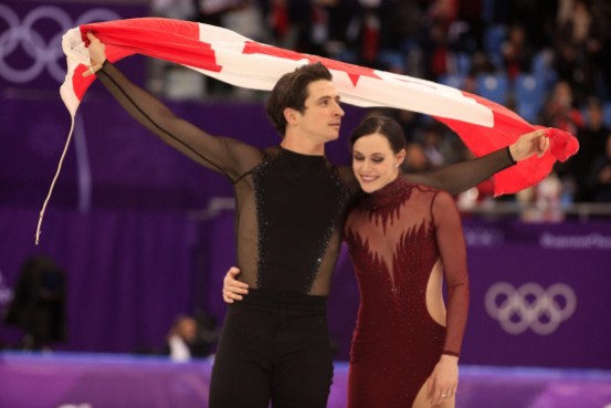 JR_2018-02-20-046512_TeamCanada Canada's Scott Moir and Tessa Virtue skate their way to gold in the ice dance free dance program at the PyeongChang 2018 Olympic Winter Games in Korea, Tuesday, February 20, 2018. THE CANADIAN PRESS/HO - COC Ð