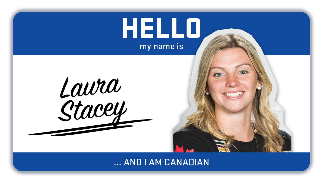 Hi, my name is Laura Stacey and I play hockey - Team Canada