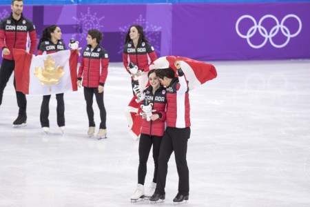 Team Canada PyeongChang 2018 Tessa Virtue Scott Moir team event gold