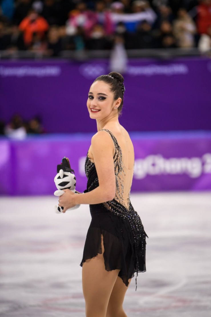 VE180222-6432-TeamCanada PYEONGCHANG, SOUTH KOREA - FEBRUARY 23: Kaetlyn Osmond wins bronze in the Ladies Single Free Skating at the 2018 Winter Olympic Games at Gangneung Ice Arena on February 23, 2018 in Pyeongchang-gun, South Korea (Photo by Vincent Ethier/COC)