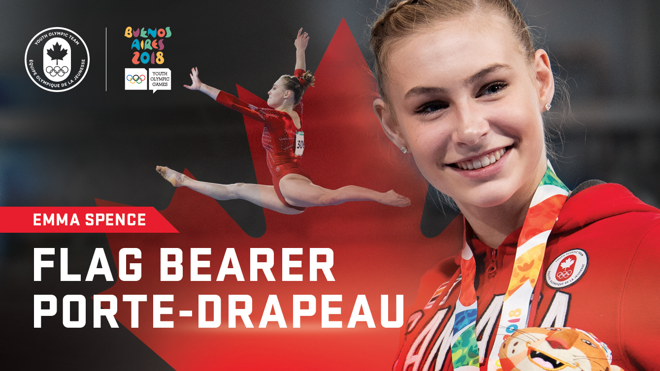 Emma Spence is Team Canada's Buenos Aires 2018 Closing Ceremony flag