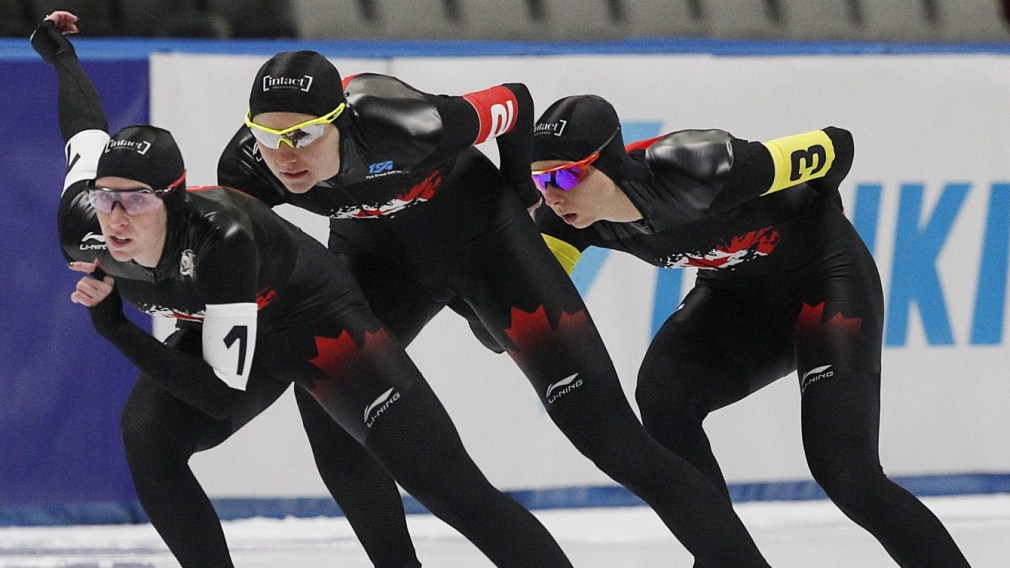 Speed Skating A second podium finish for Canadian women in team pursuit Team Canada