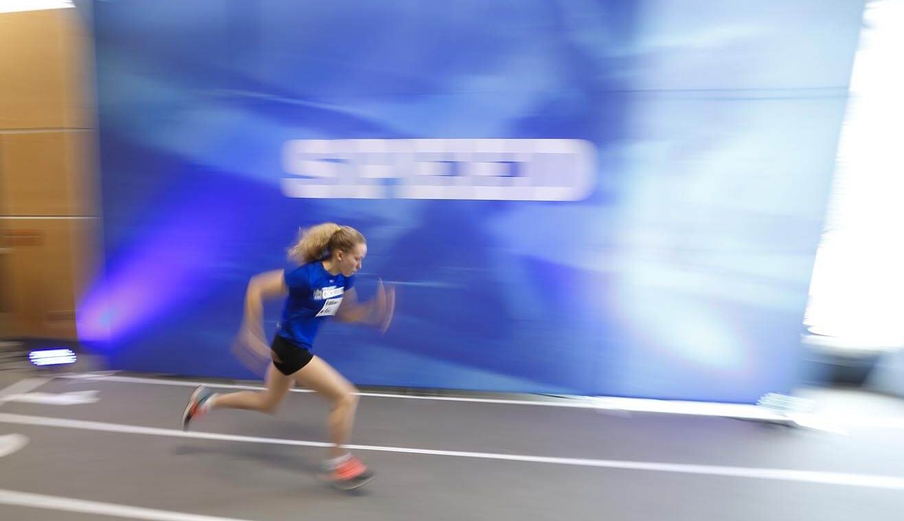 RBC Training ground athlete participates in sprint test