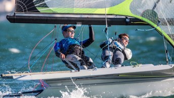 Alexander Heinzemann and Justin Barnes sail to bronze at the 2019 Pan Am Championships.