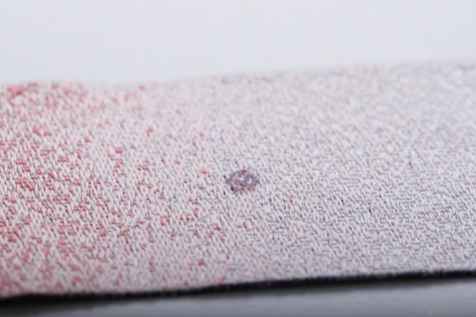 14_Medal ribbon uneven surface Close up view of the medal ribbon