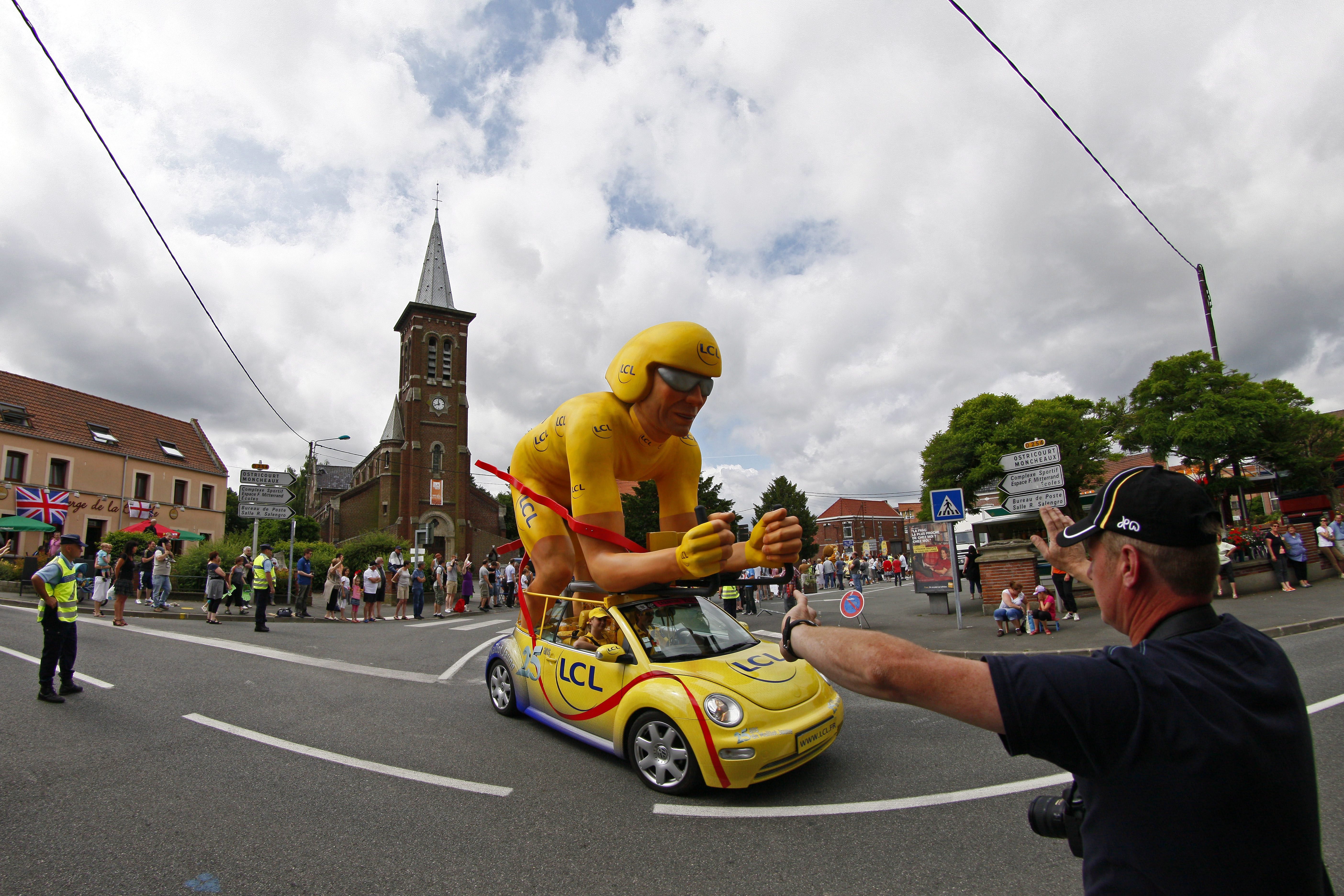 Advertising caravan at Tour de France
