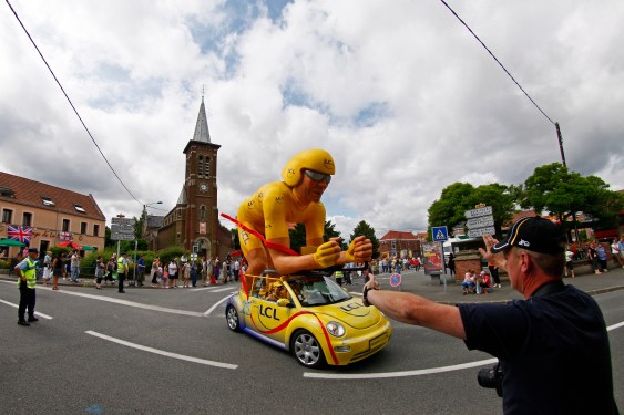 Advertising caravan at Tour de France