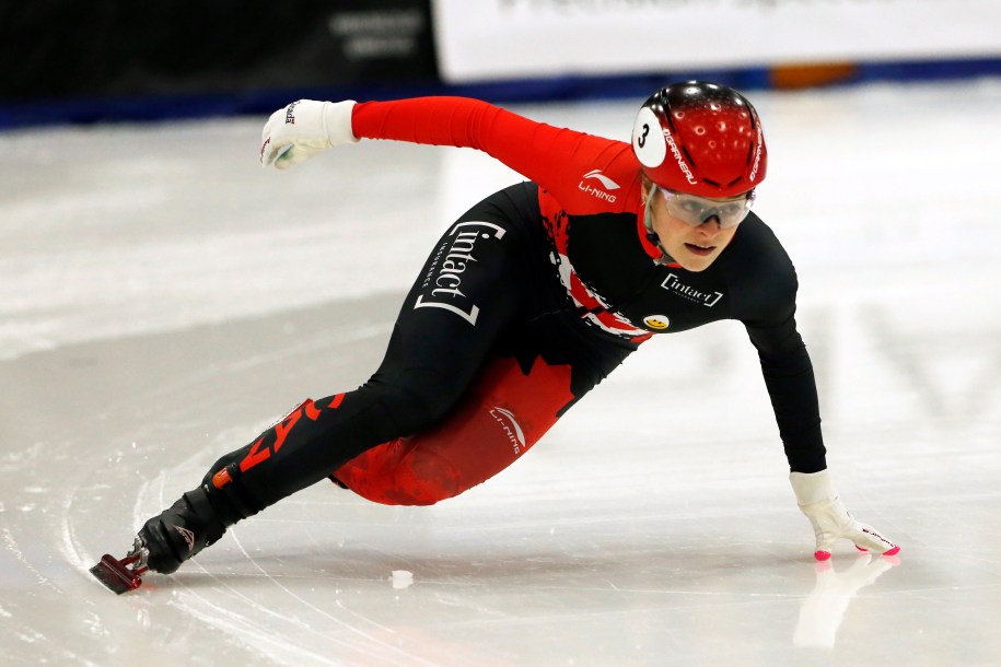 Canada's Kim Boutin skates