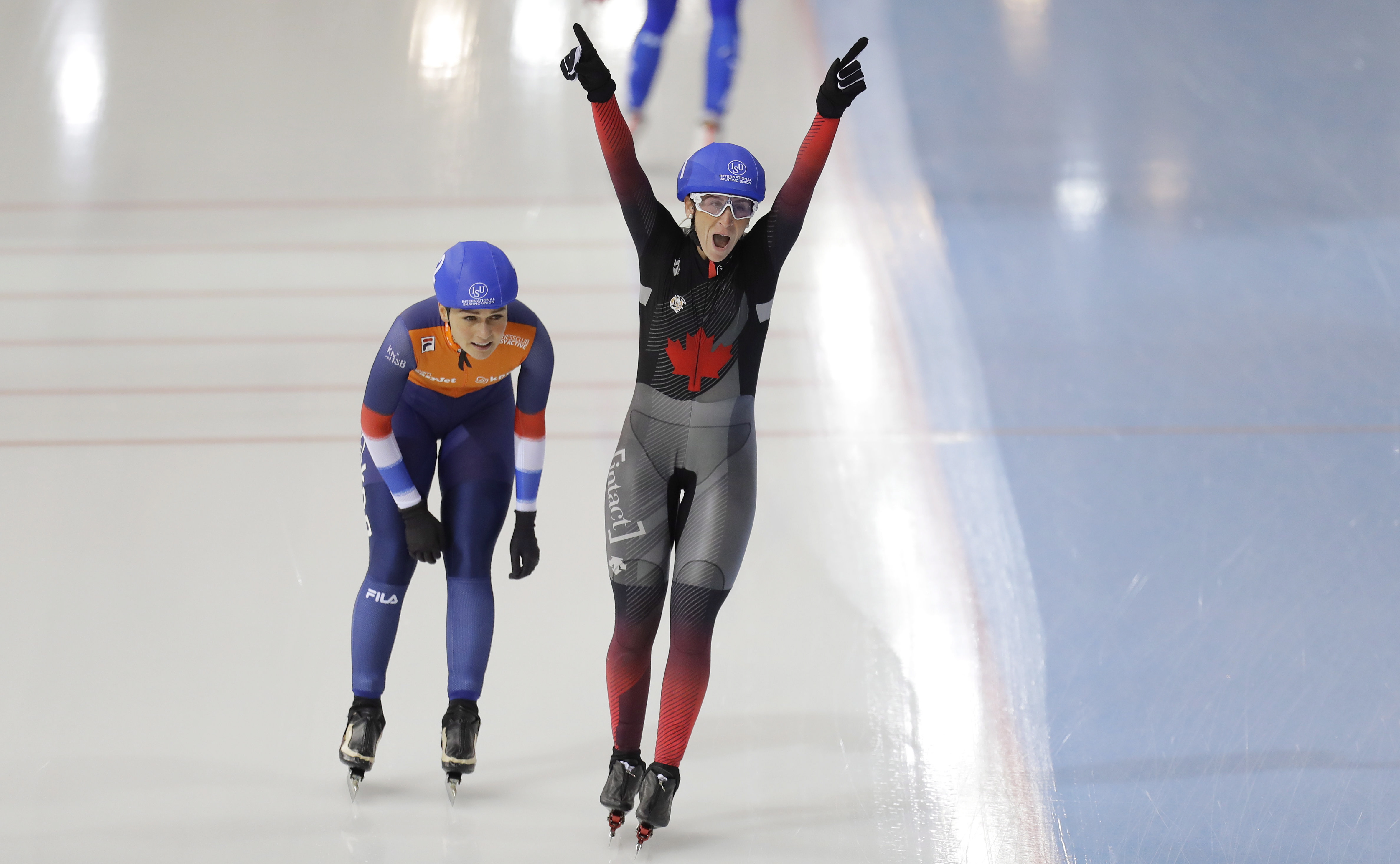 Speed Skating Ivanie Blondin captures her first gold of World Cup