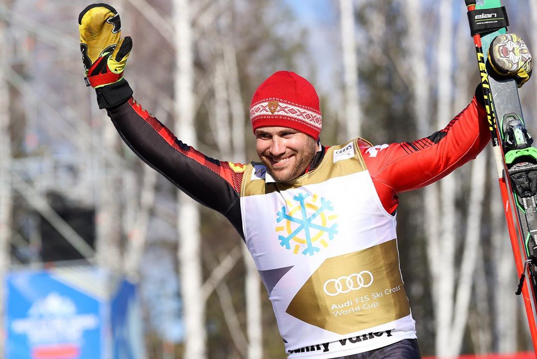 Kevin Drury at FIS Ski Cross World Cup in Happy Valley, Russia on February 23, 2020. (Photo from FIS)