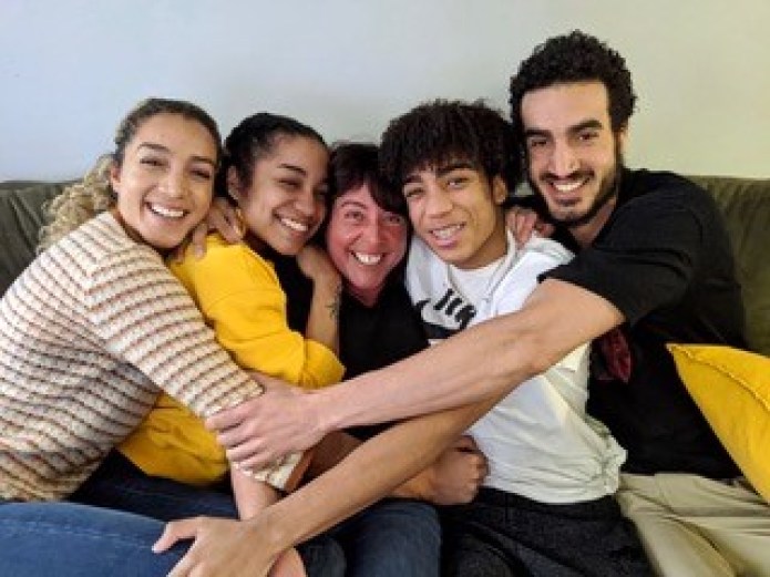 Brandie Wilkerson family photo Brandie Wilkerson takes photo with siblings and her mother