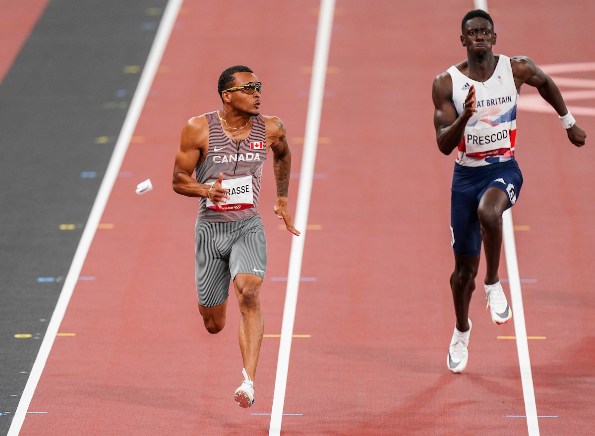 Composed De Grasse fastest in 100m heats at Tokyo 2020 Team Canada Composed De Grasse fastest in 100m heats at Tokyo 2020 Team Canada