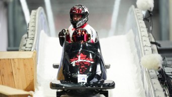 Jay Dearborn competes in bobsleigh.