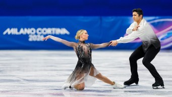 Zachary Lagha competes in figure skating.