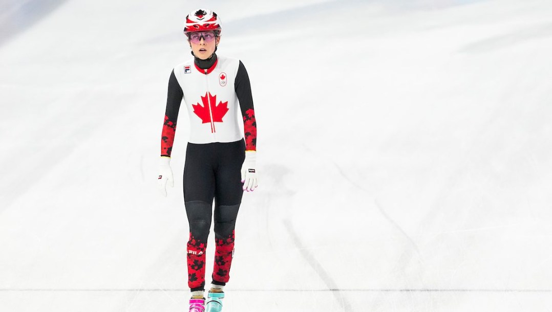 Danaé Blais competes in short track speed skating.