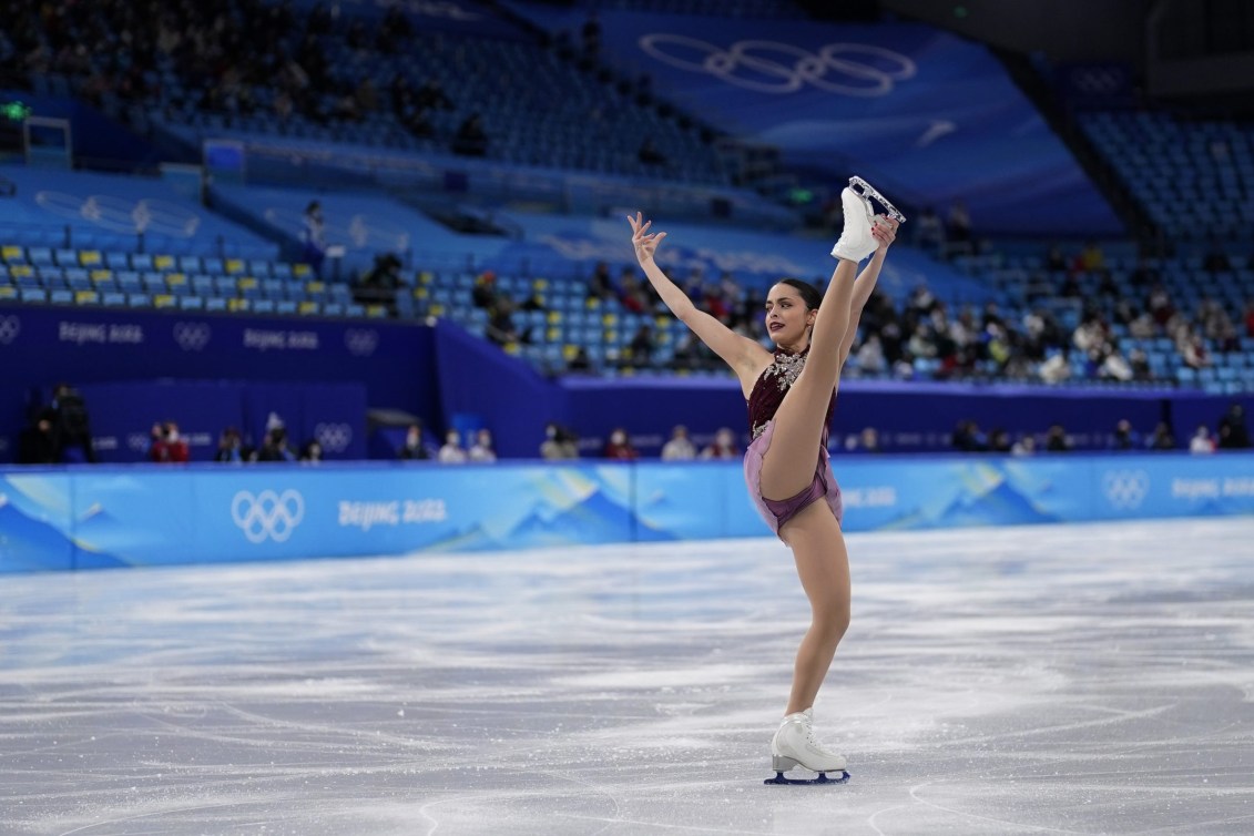 Madeline Schizas skates in the women's short program