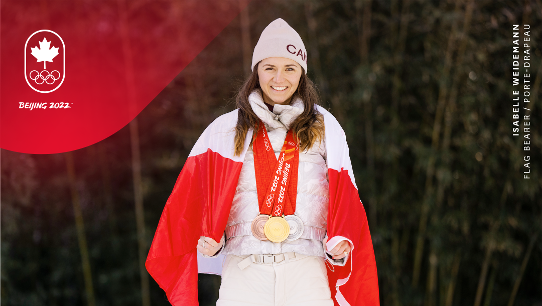 Team Canada flag bearer closing ceremony Isabelle Weidemann