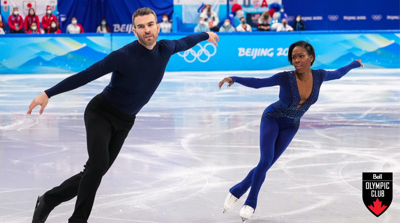man and woman skating