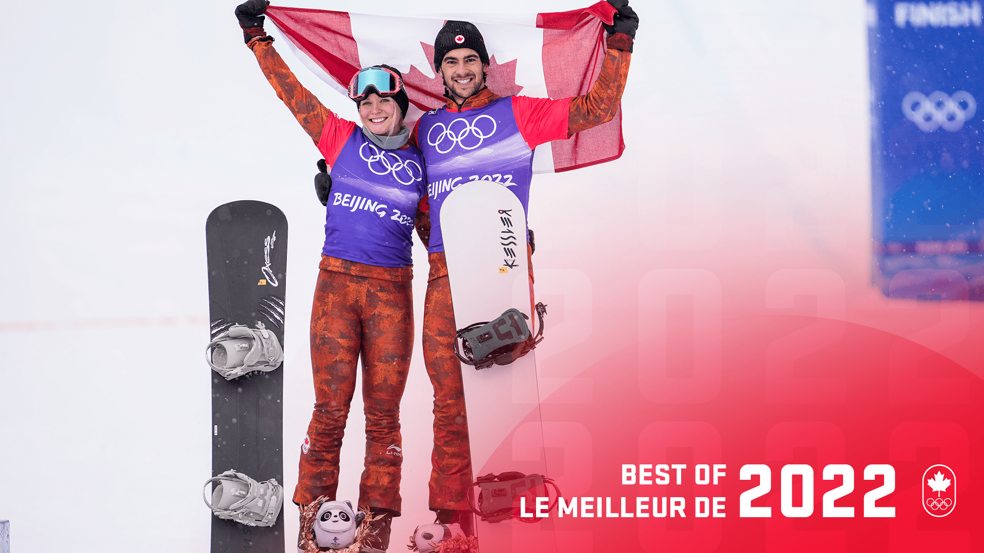 Best of 2022 Team Canada snowboarders and freestyle skiers flip and