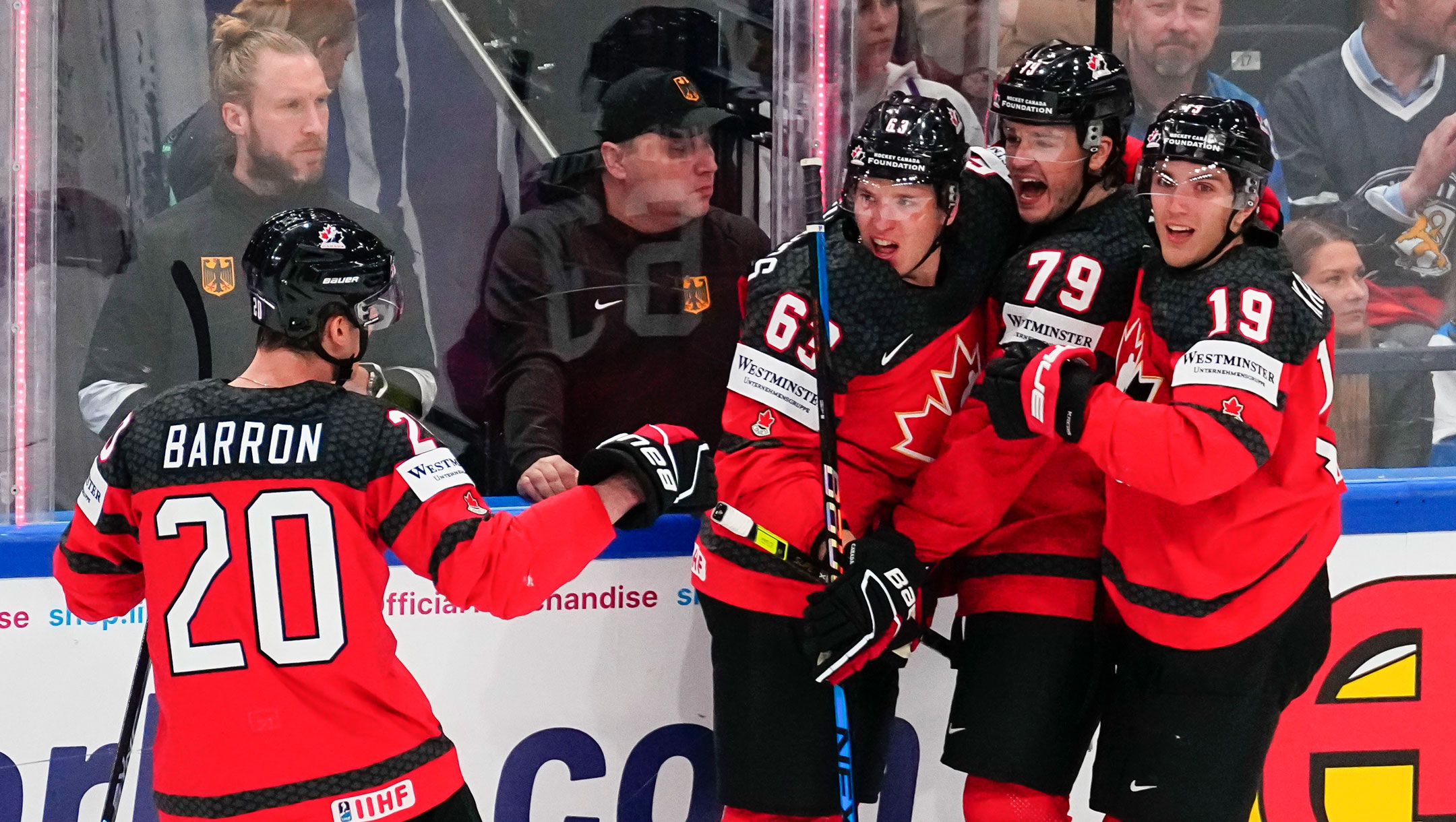 Canada opens Olympic men's hockey tournament with win over Germany