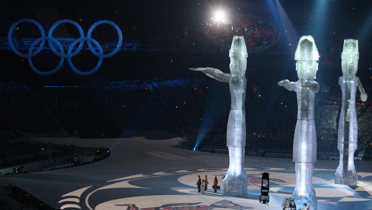 Opening ceremony at B.C. Place at the Winter Olympics in Vancouver, B.C, Friday, Feb. 12, 2010. (CP PHOTO)2010(HO-COC-Mike Ridewood)