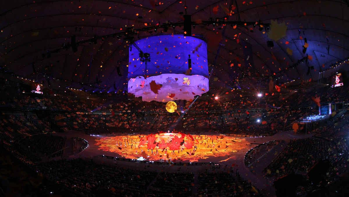 Opening ceremony at B.C. Place at the Winter Olympics in Vancouver, B.C, Friday, Feb. 12, 2010. (CP PHOTO)2010(HO-COC-Mike Ridewood)