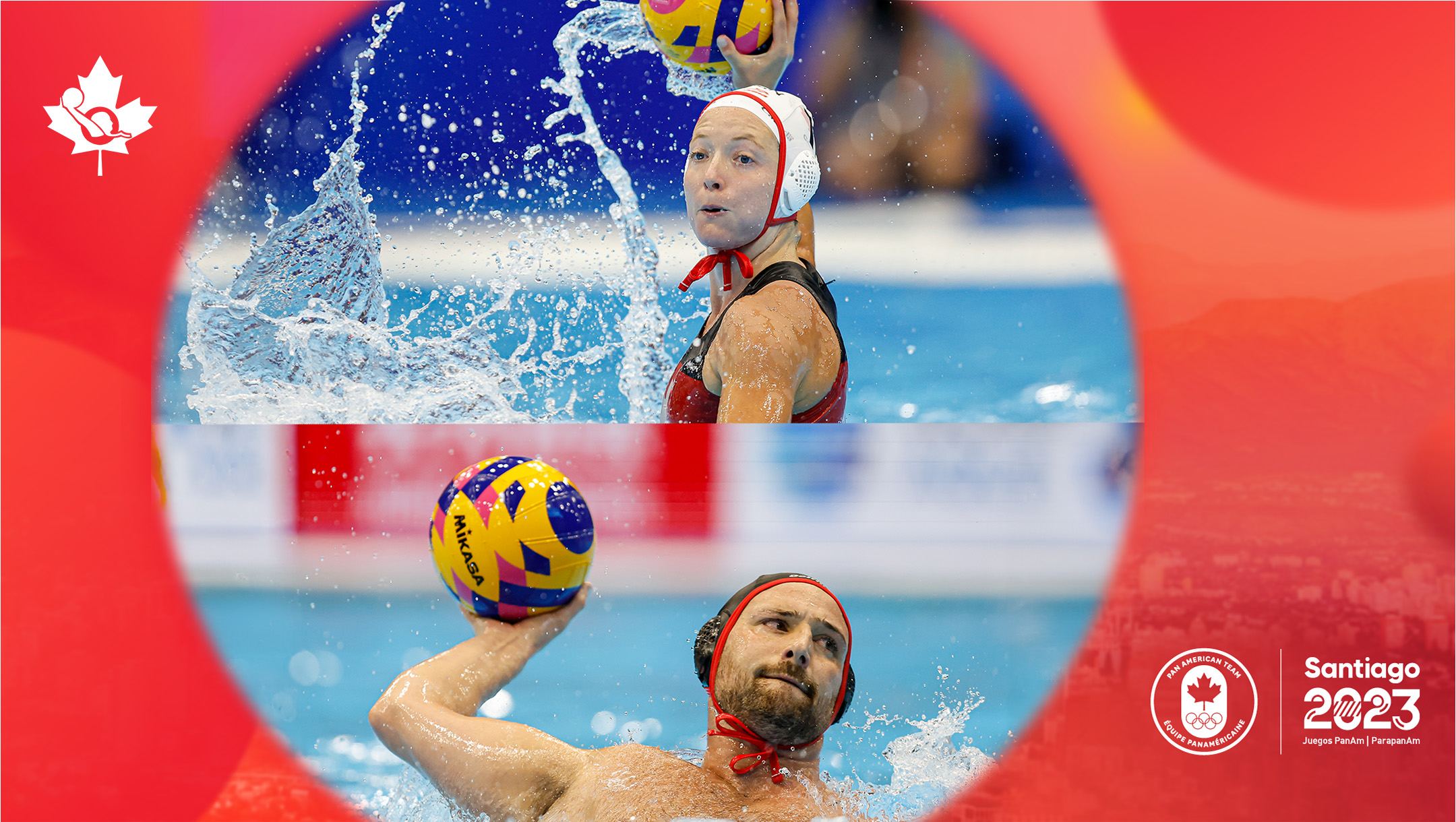 Canada's Santiago 2023 men's and women's water polo teams