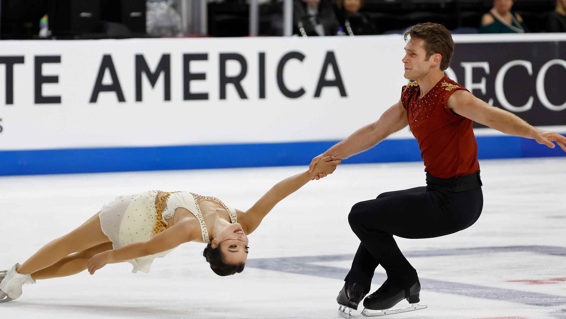 Pereira and Michaud, Lajoie and Lagha both take silver at Skate America