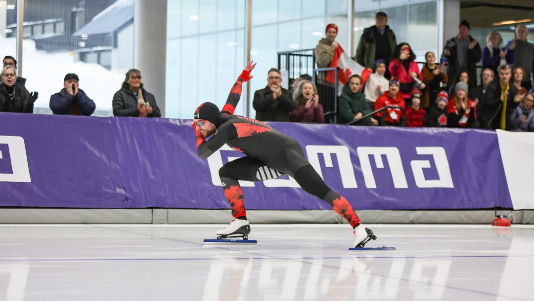 Laurent Dubreuil during a race.