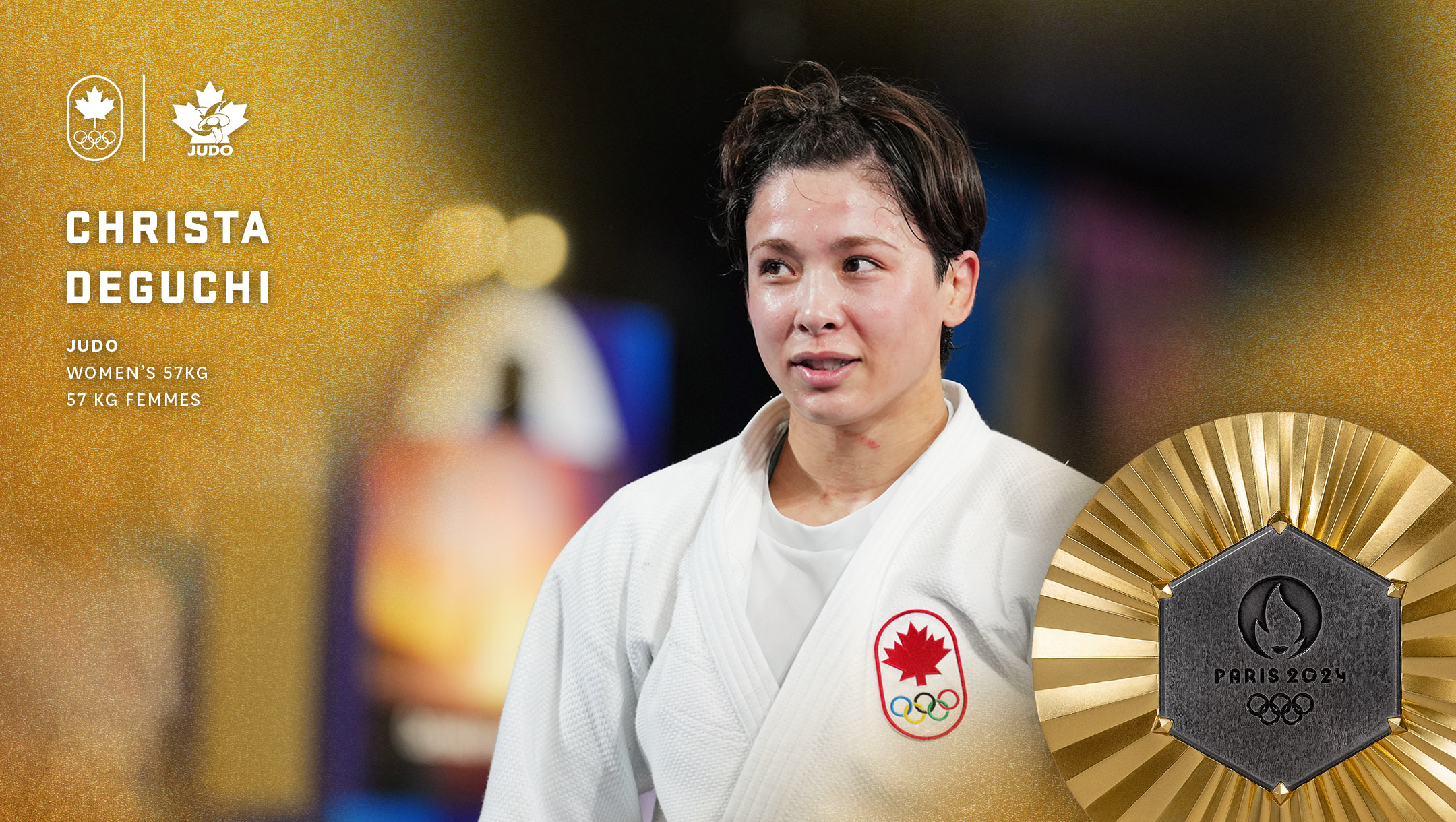 Judoka Christa Deguchi wins Canada's first gold medal at Paris 2024