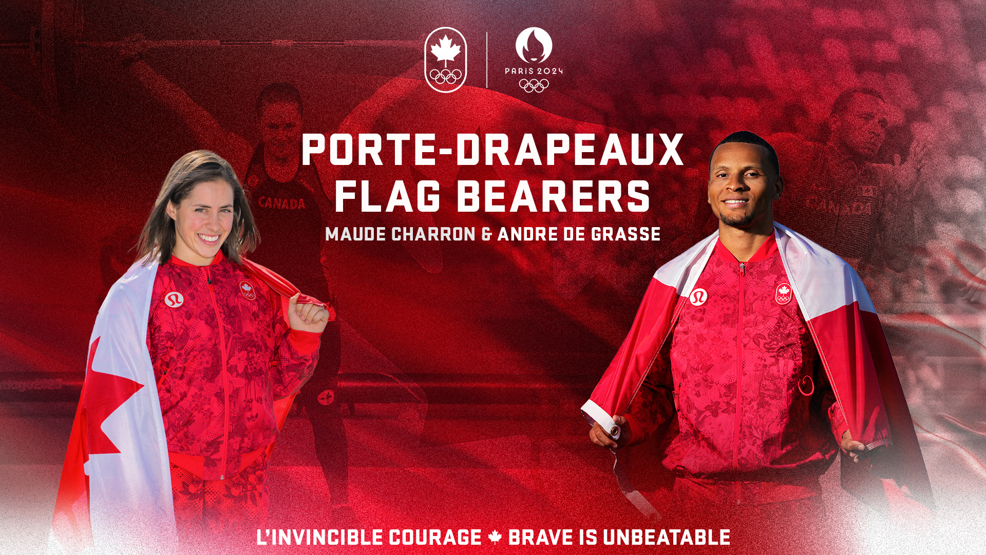 Olympic champions Maude Charron and Andre De Grasse named Team Canada’s