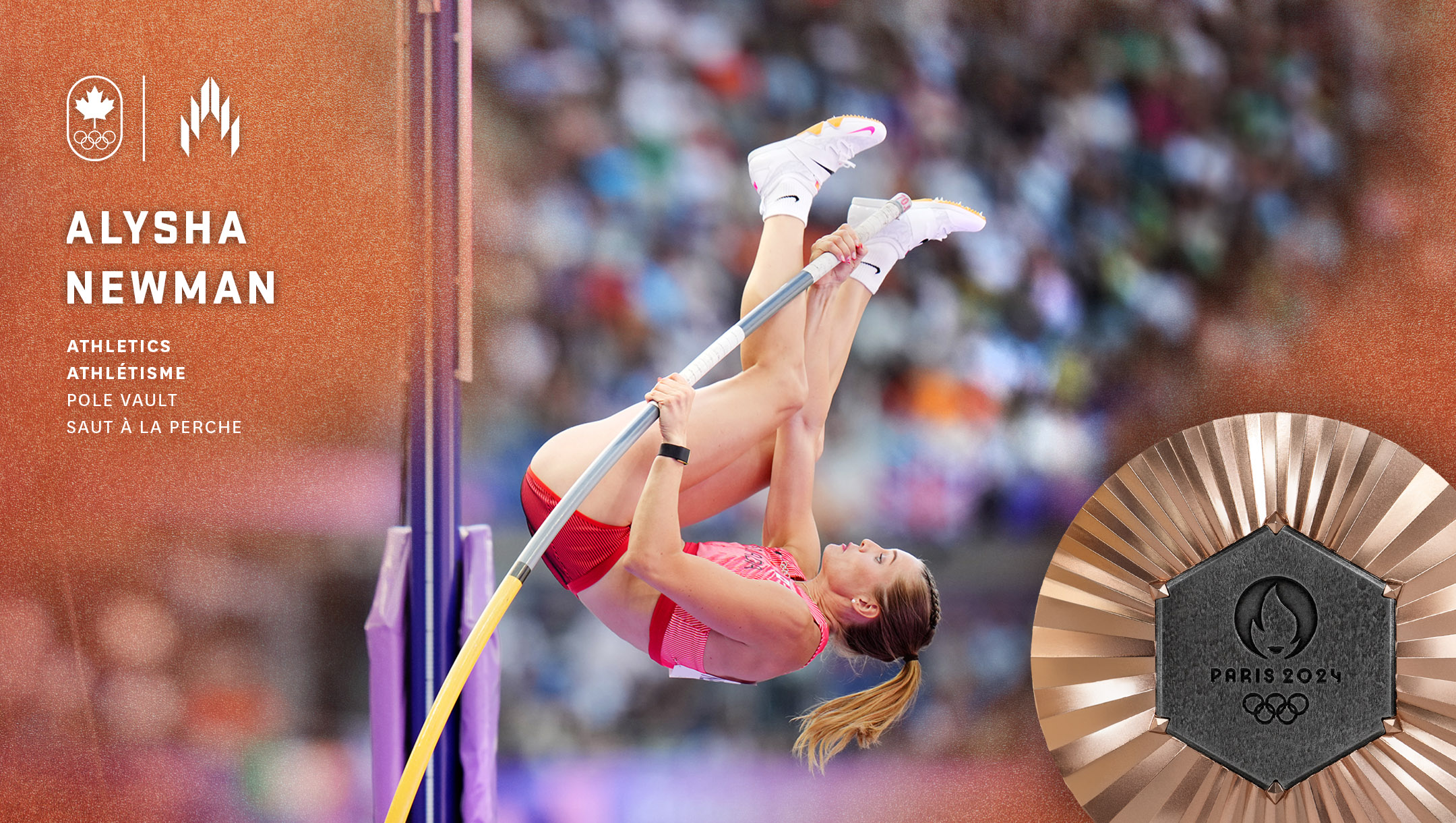 Alysha Newman flies to bronze in women's pole vault - Team Canada