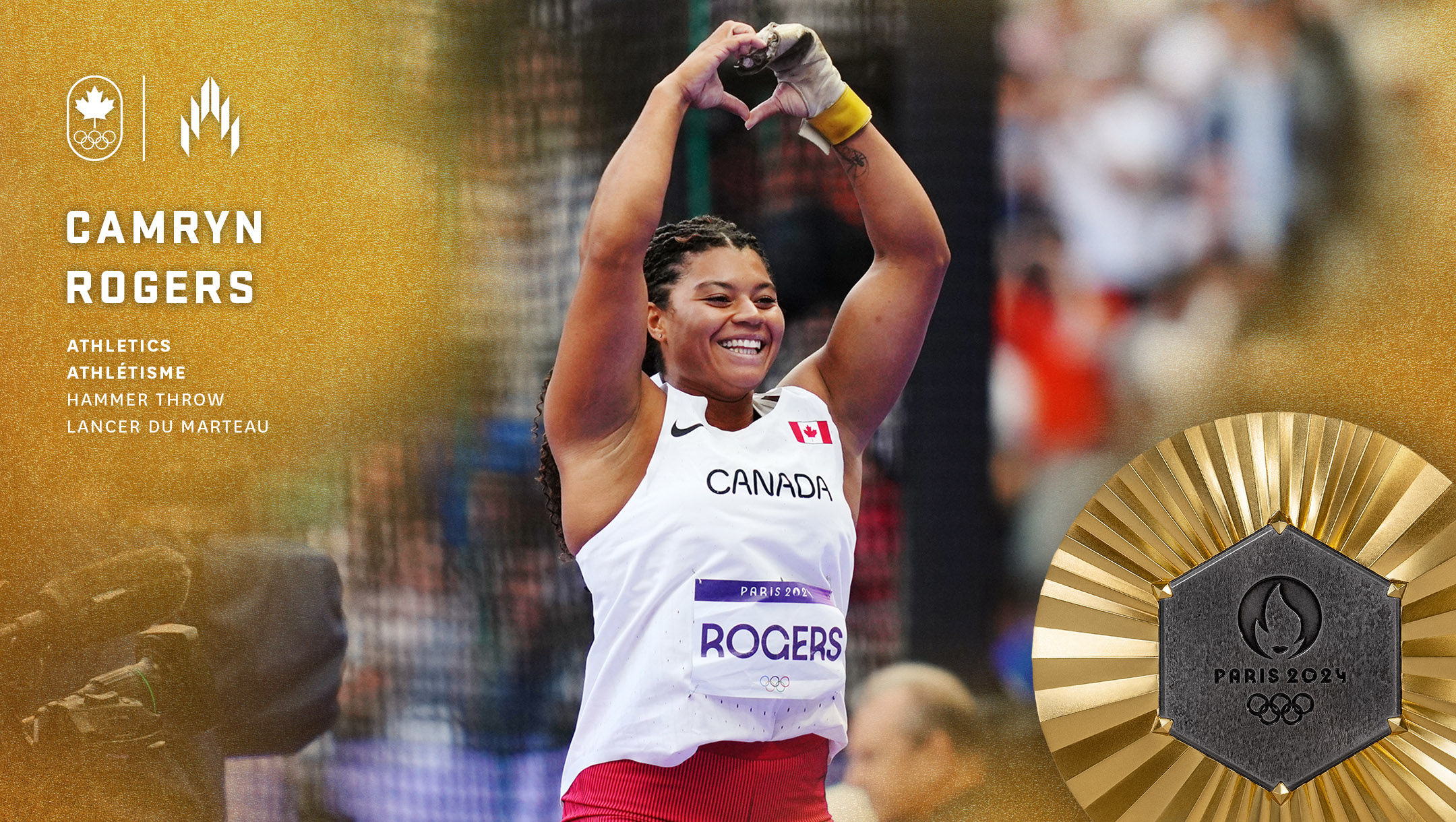 Camryn Rogers wins gold in women's hammer throw Team Canada