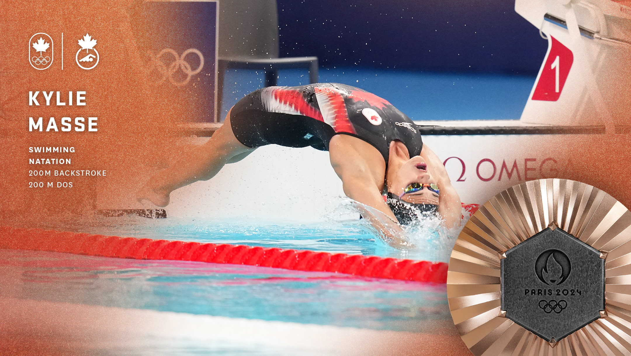 Masse wins bronze for second straight Olympic medal in 200m backstroke