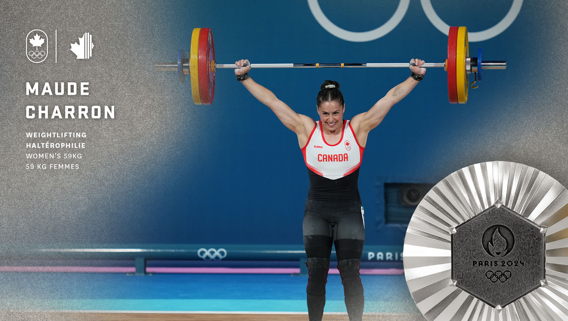 Weightlifter Charron wins silver for second straight Olympic medal