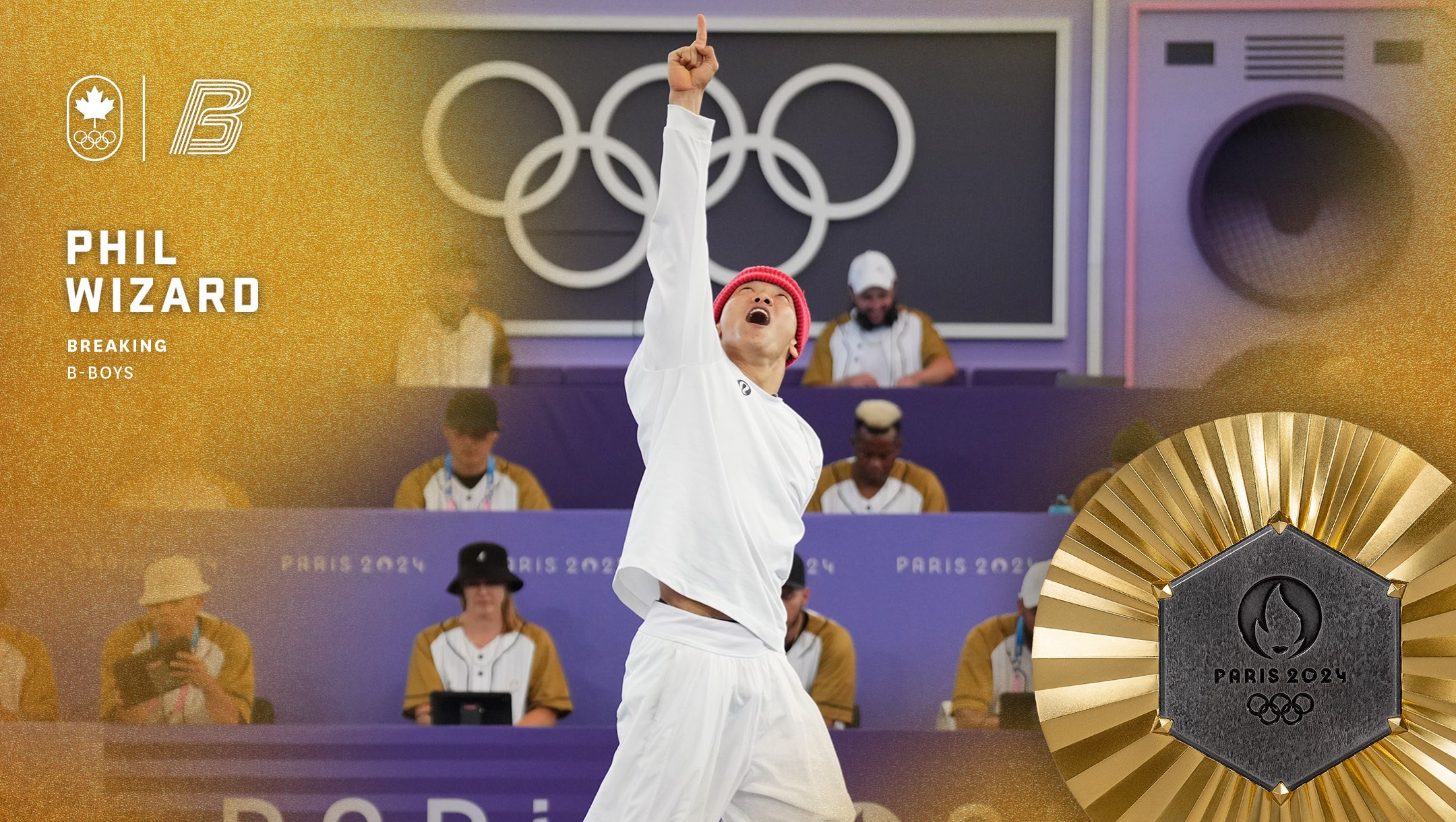 Philip Wizard Phil Wizard dances to the top of the podium in breaking's Olympic debut ...