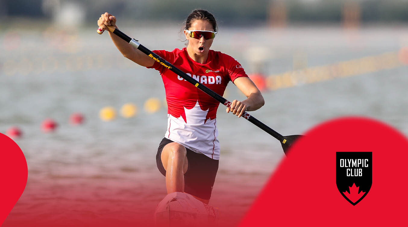 Katie Vincent canoeing.