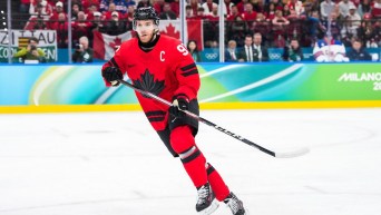 Connor Mcdavid competes in ice hockey.