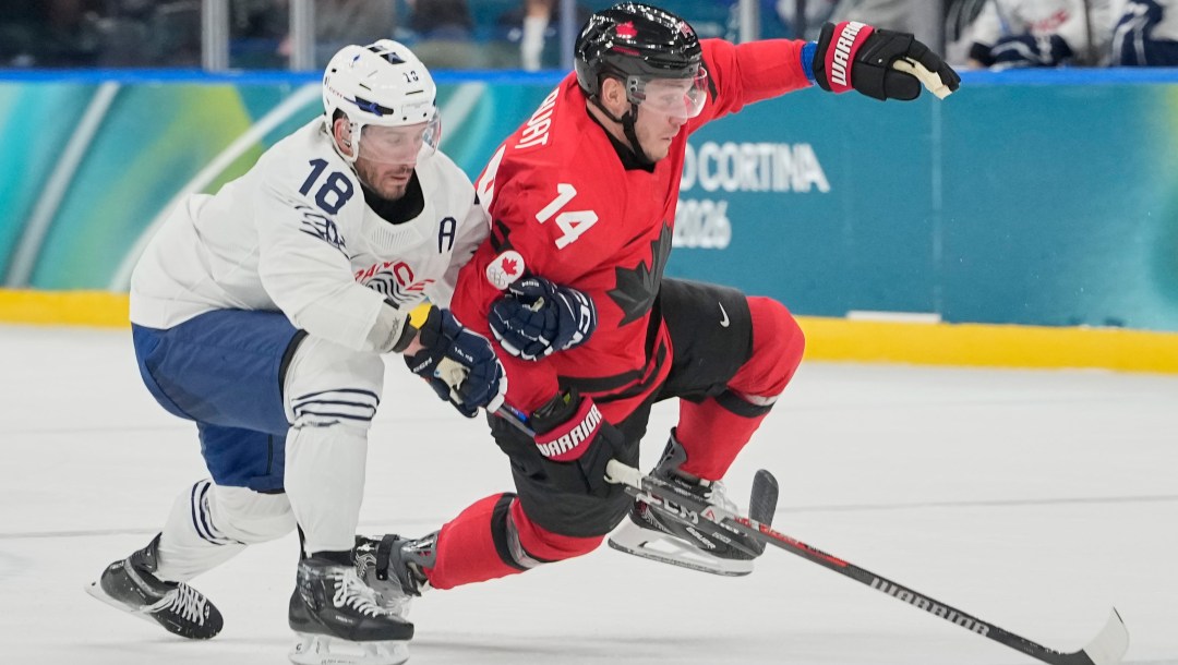 Bo Horvat competes in ice hockey.