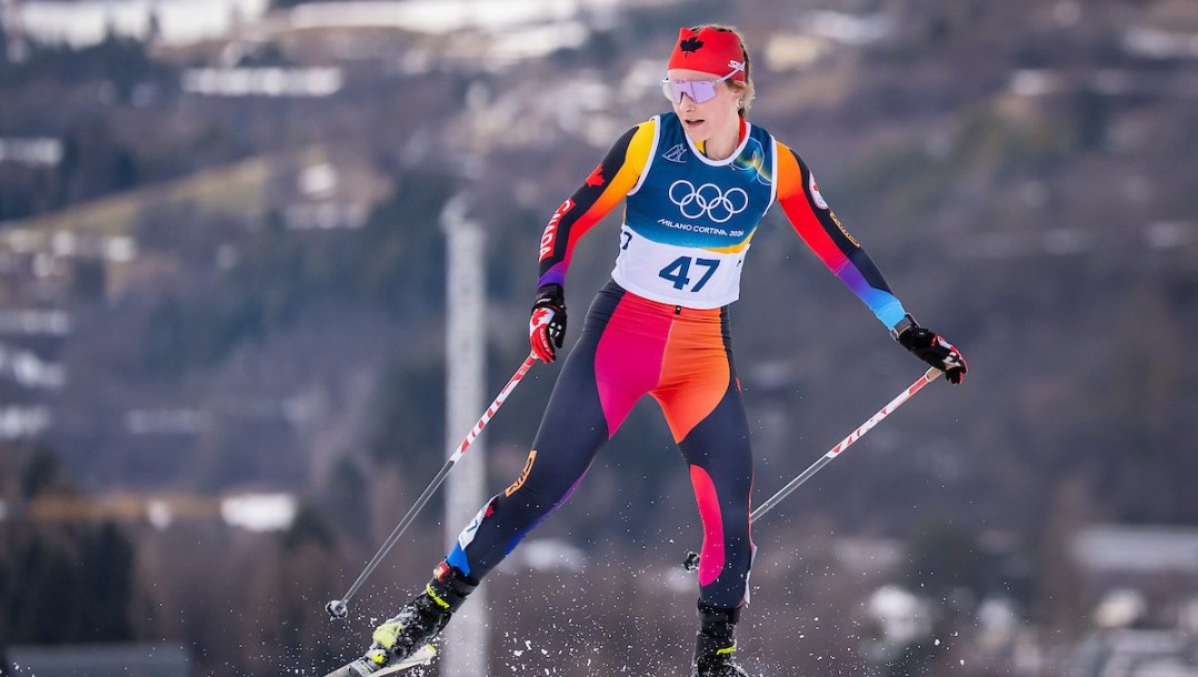 Jasmine Drolet competes in cross-country skiing.