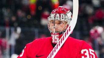 Darcy Kuemper competes in ice hockey.