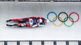 Devin Wardrope competes in luge.